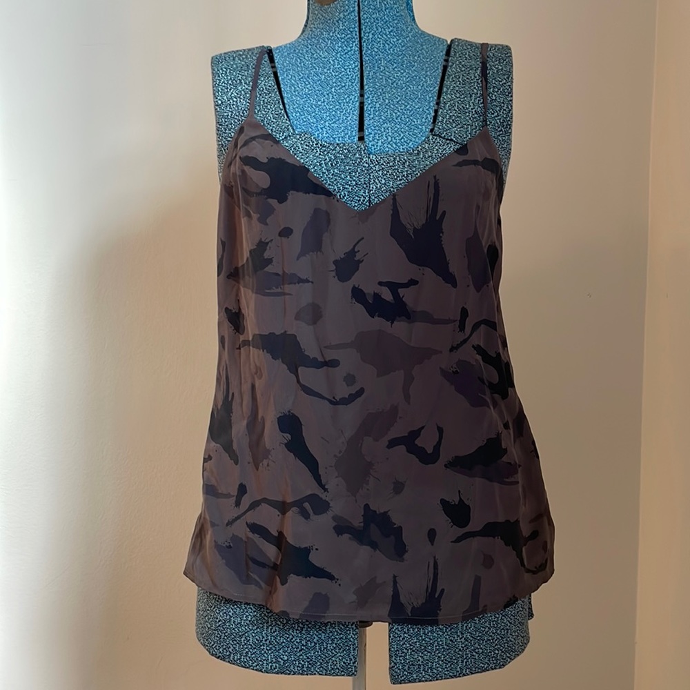 L’agence camouflage silk camisole